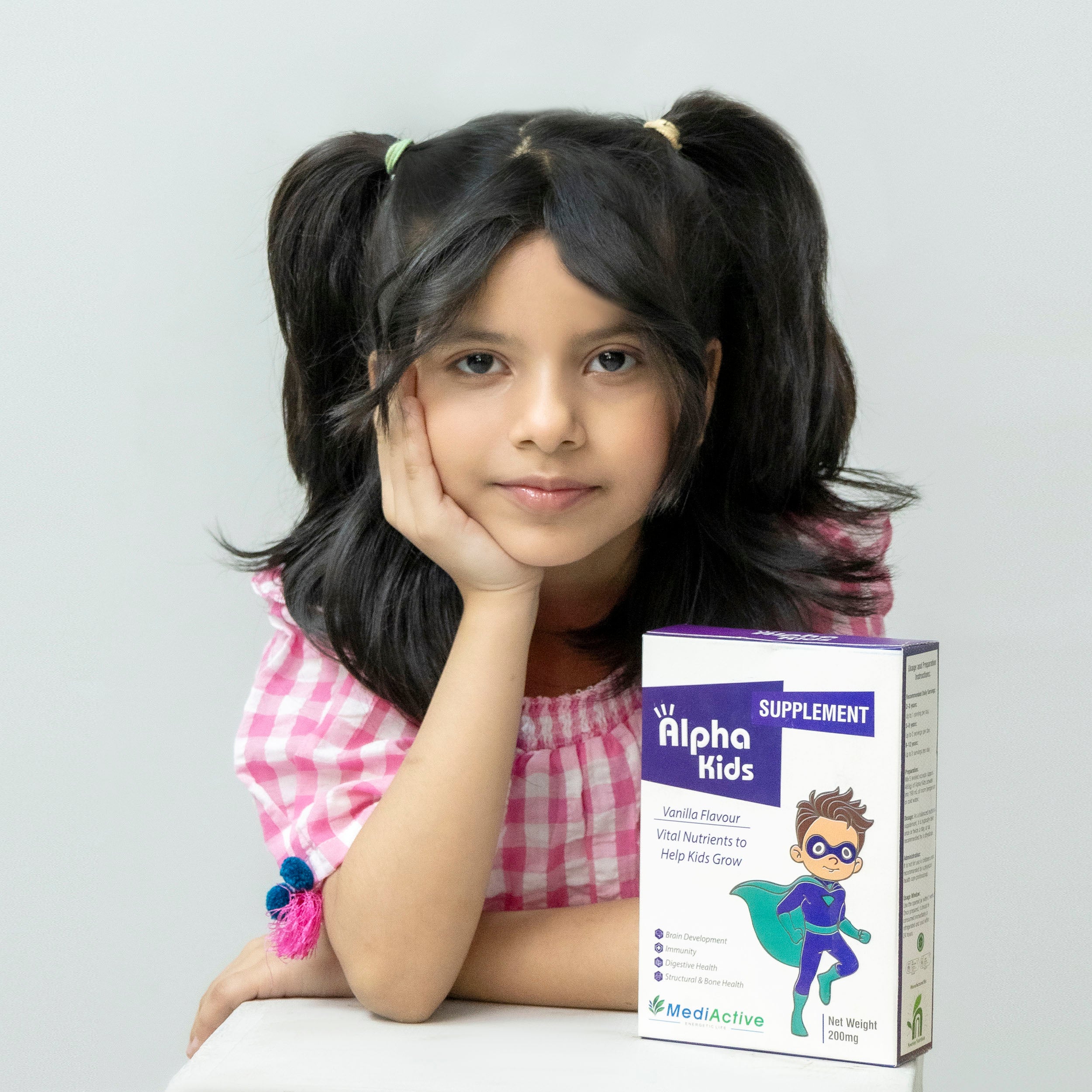 Alpha Kids Growth Support Supplement – Vital Nutrients for Kids (200mg) Secondary image