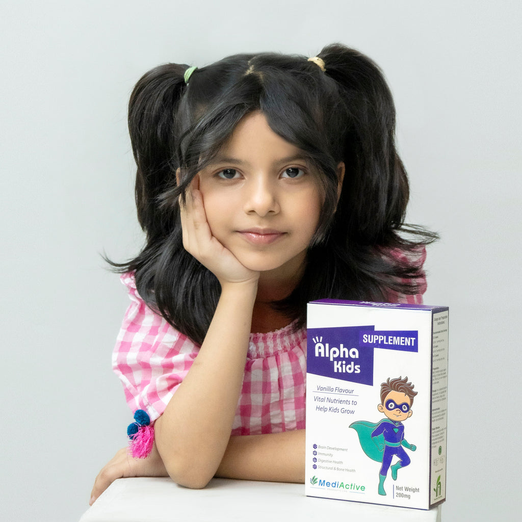 Alpha Kids Growth Support Supplement – Vital Nutrients for Kids (200mg)