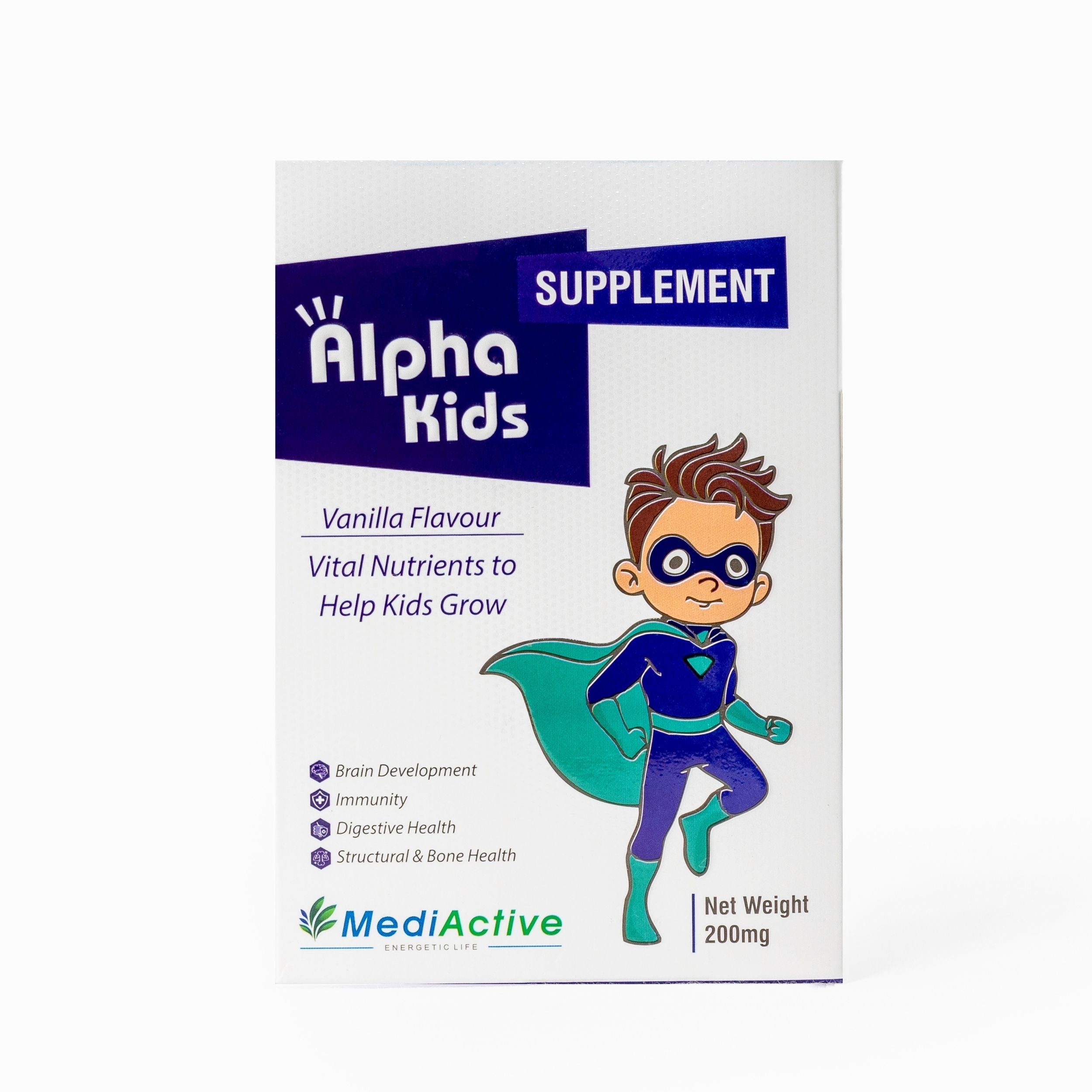 Alpha Kids Growth Support Supplement – Vital Nutrients for Kids (200mg)